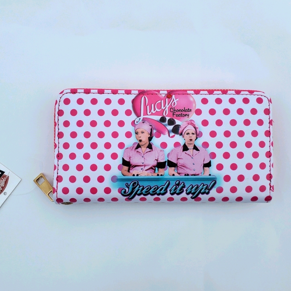 I Love Lucy Chocolate Factory Wallet w/Strap